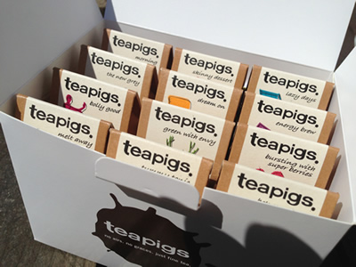 Various teas available in our cafe